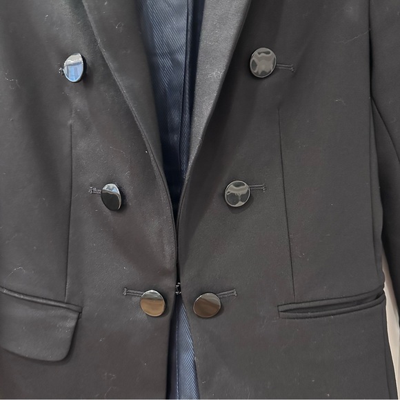 🆕 EXPRESS Black Double Breasted Blazer Size 2 NWT - Picture 3 of 15